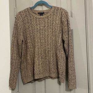 Brown Cable Knit Sweater